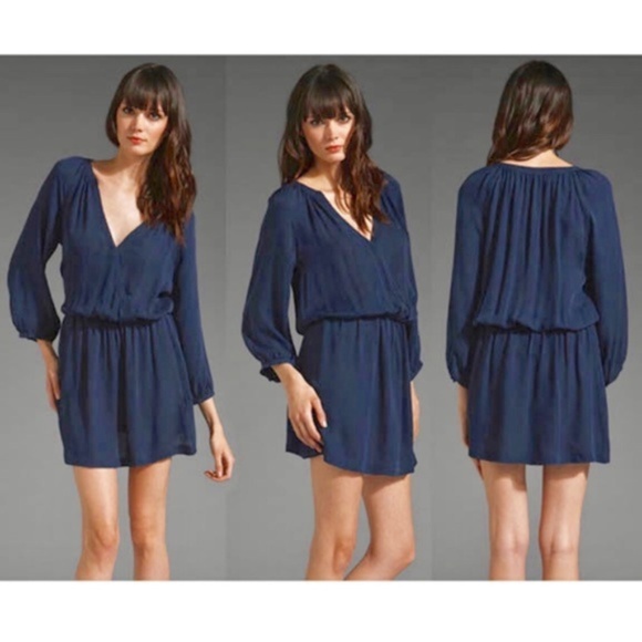 Joie Dresses & Skirts - Joie Molly 100% Silk Dress in Navy Blue - XS